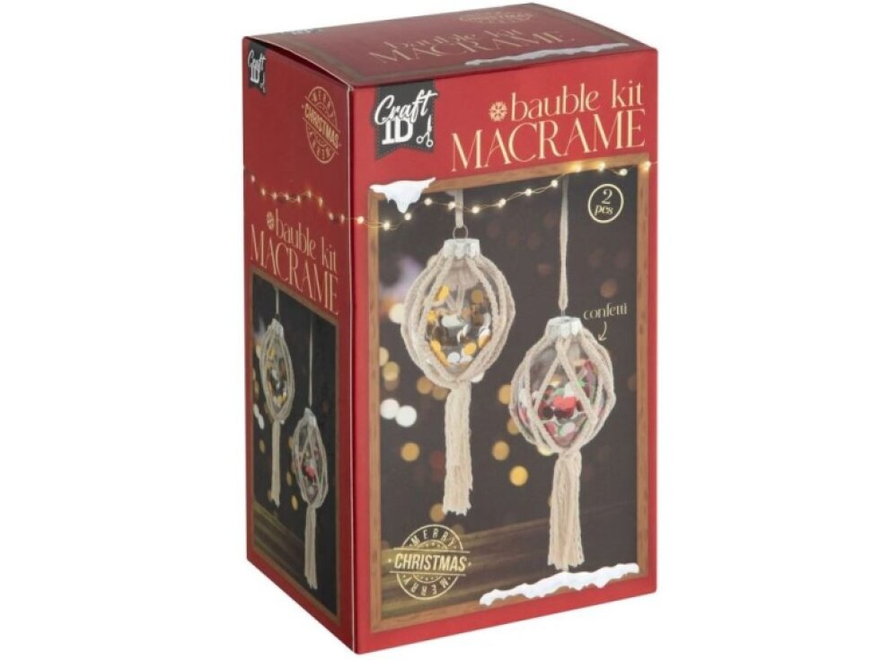 Vánoční tvoření - Macramé koule