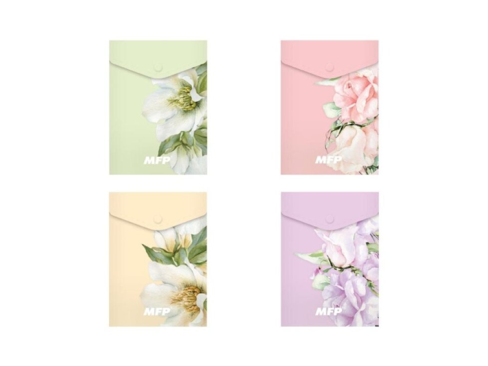 Složka M druk A6 - Květiny mix