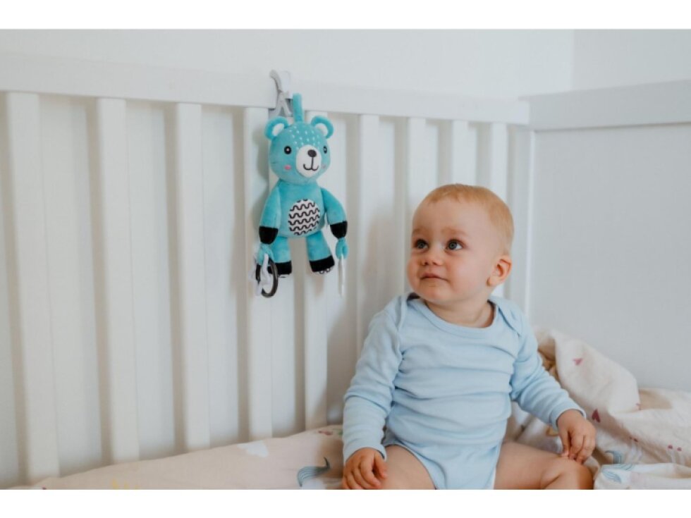 Medvídek babyted chrastítko plyš 30cm závěs na postýlku/kočárek 0m+
