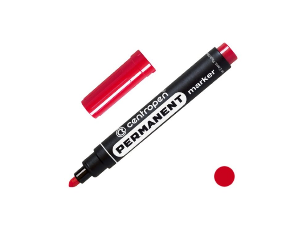 Centropen 8566, kulatá - Červená