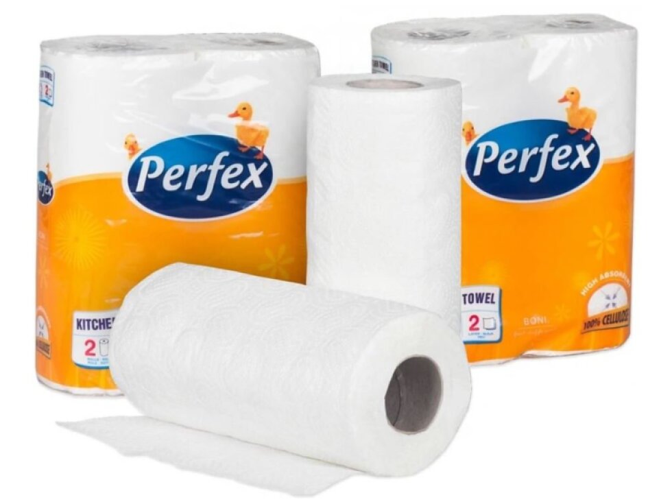 Kuchyňské role Perfex, 2-vr., cel., extra bílá(bal.2ks)