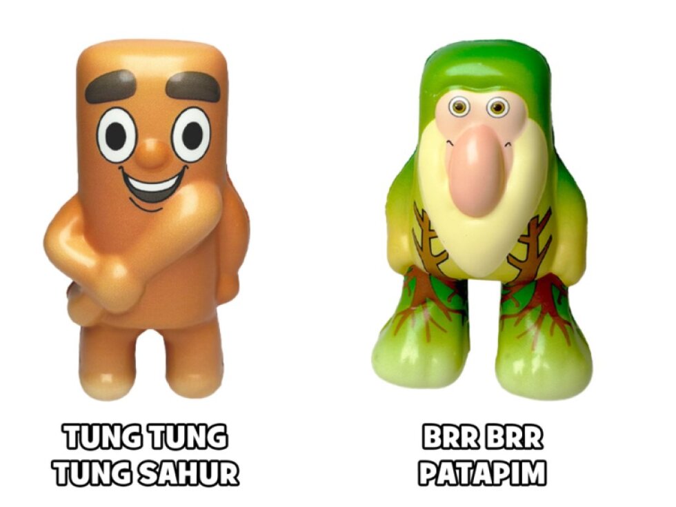 Brainrot PuffUps Squishy 10–12 cm – překvapení v sáčku (12 druhů)