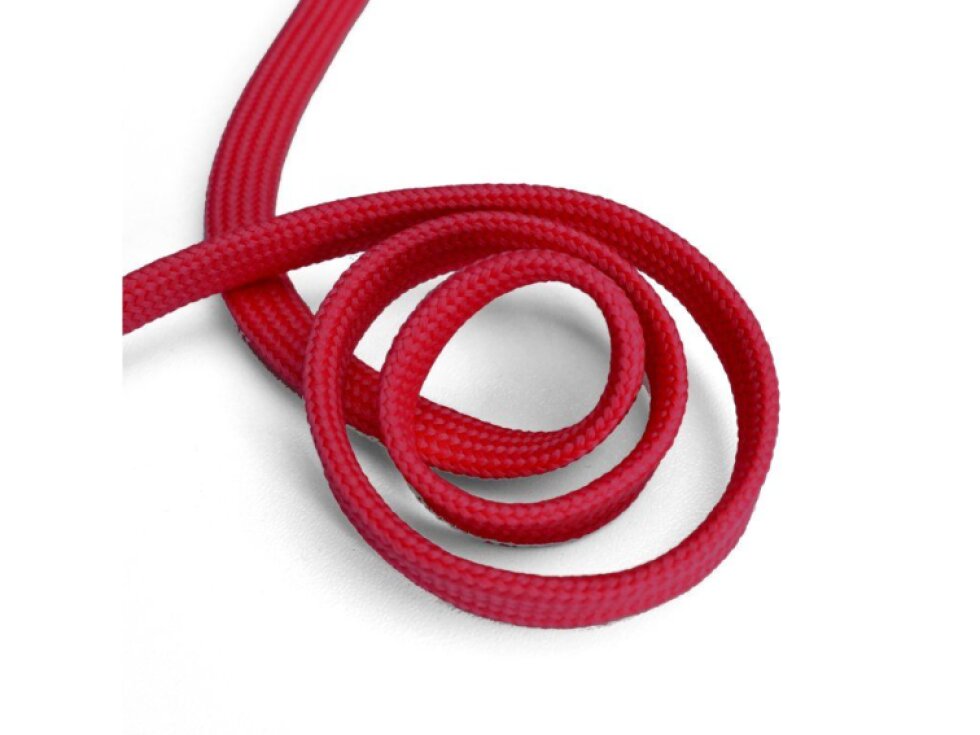 Oděvní šňůra plochá, 10mm - červená