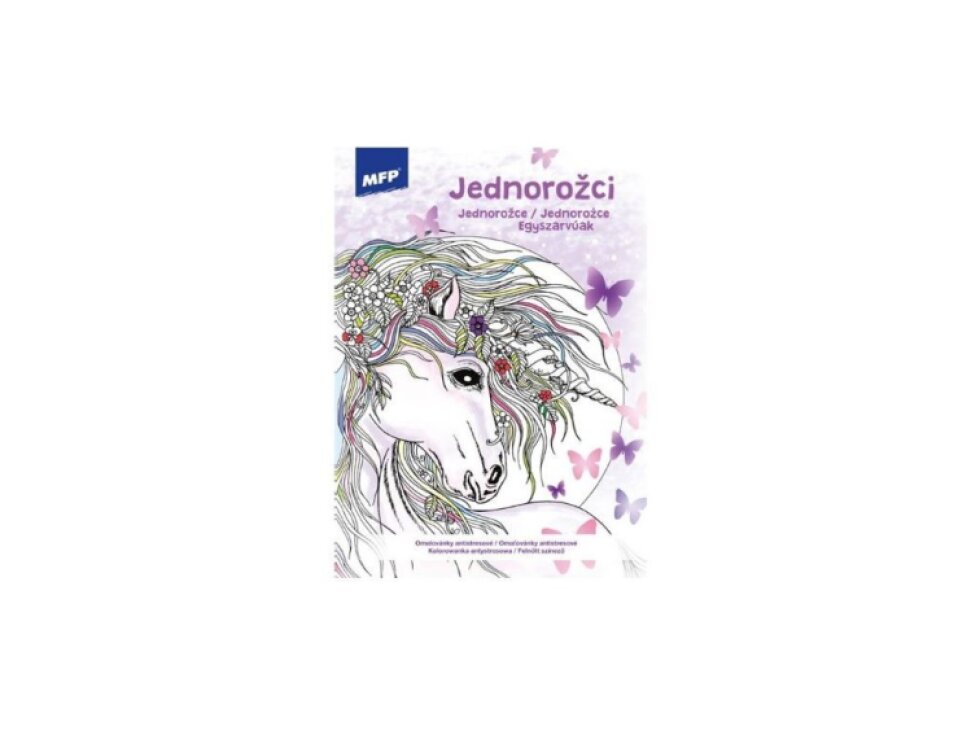 Antistresové omalovánky - Jednorožec