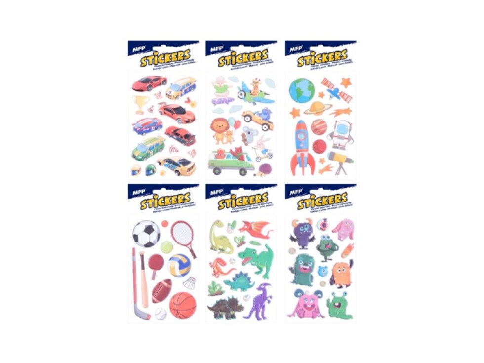 Samolepky foam mix 6123 16x8cm