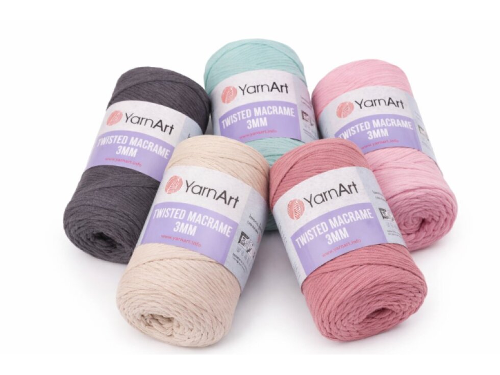 Pletací příze Twisted Macrame 250 g rozčesávací