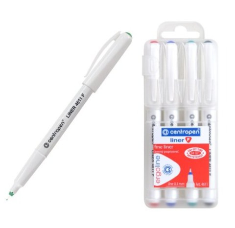 Popisovač CENTROPEN 4611/4 sada