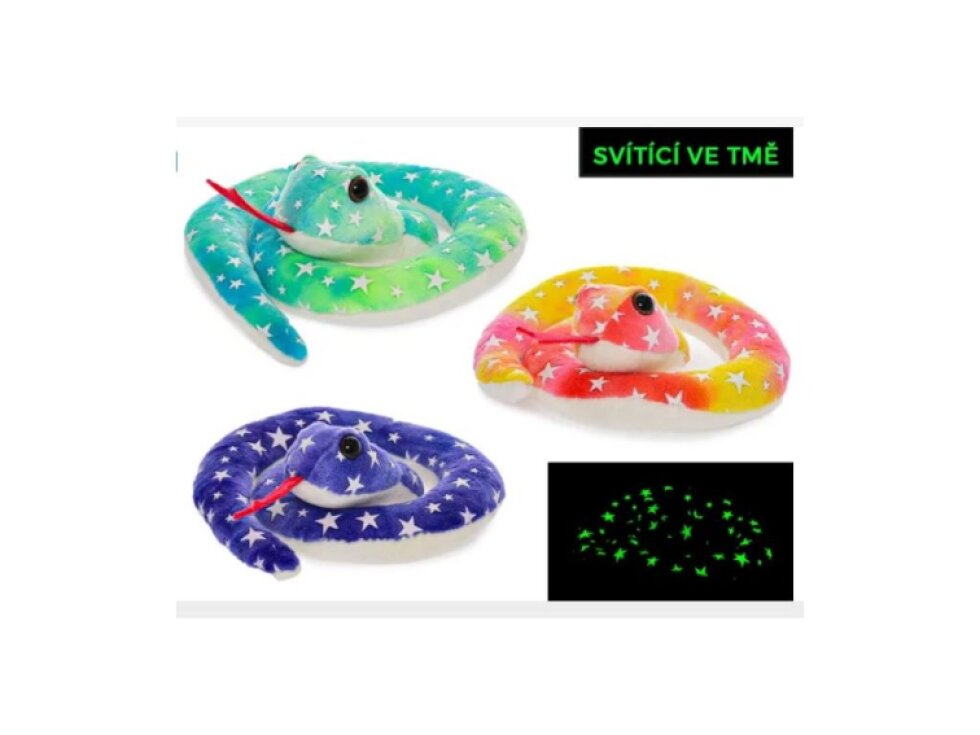 Had plyšový 15cm svítící ve tmě 3barvy 0m+