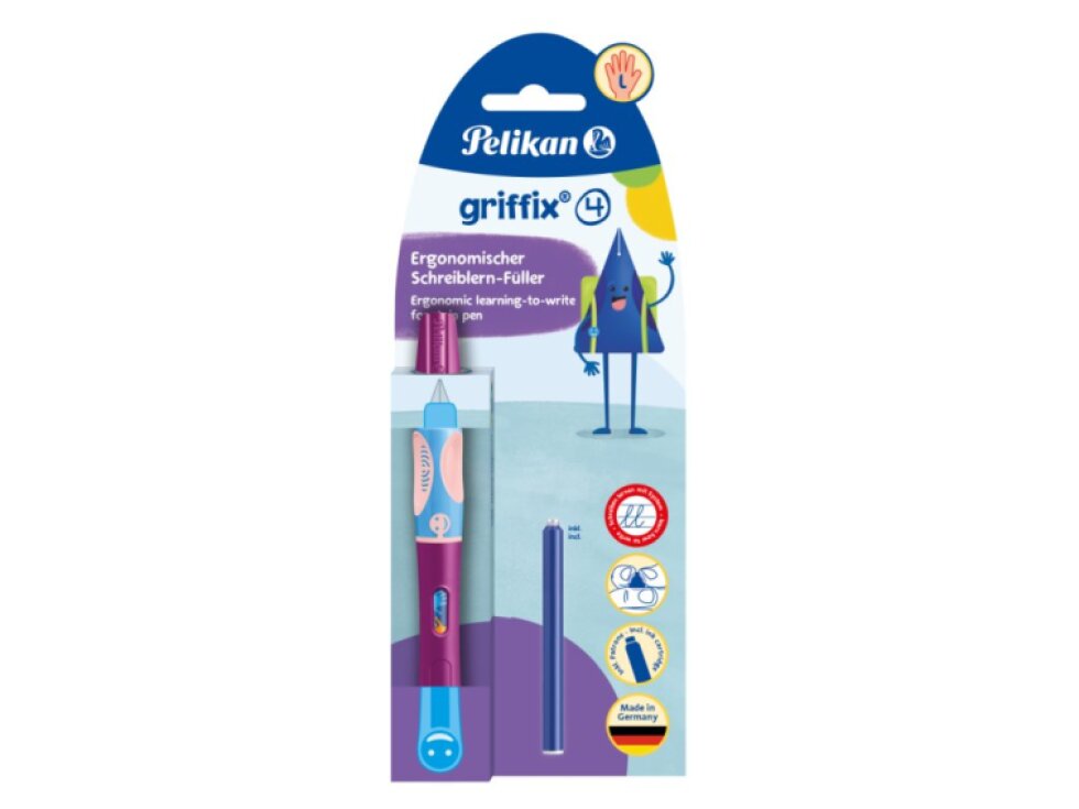 Pelikán - Bombičkové pero Griffix 4 pro leváky - fialová