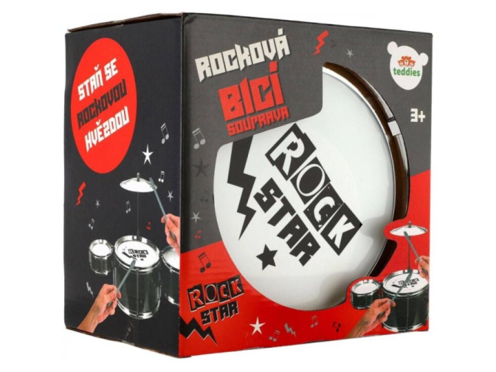 Bicí souprava ROCK STAR plast s příslušenstvím