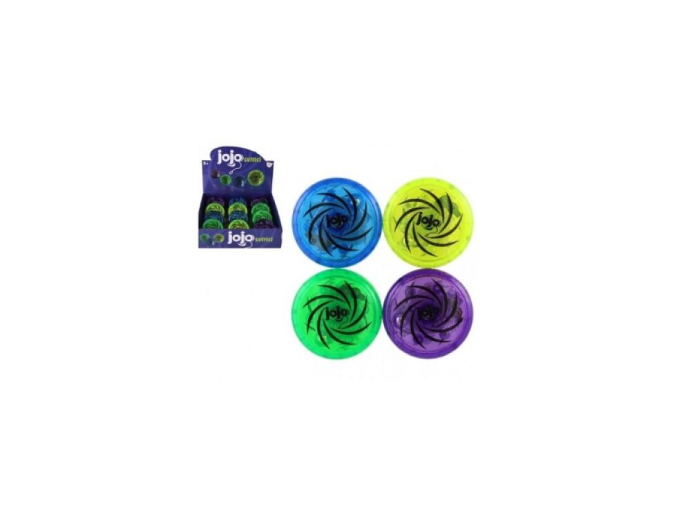 Jojo plast 6cm svítící na baterie - 4 barvy