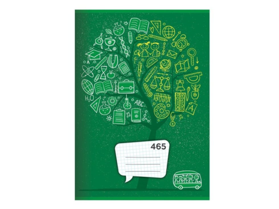 Školní sešit 465 - A4, čtverečkovaný, 60 listů