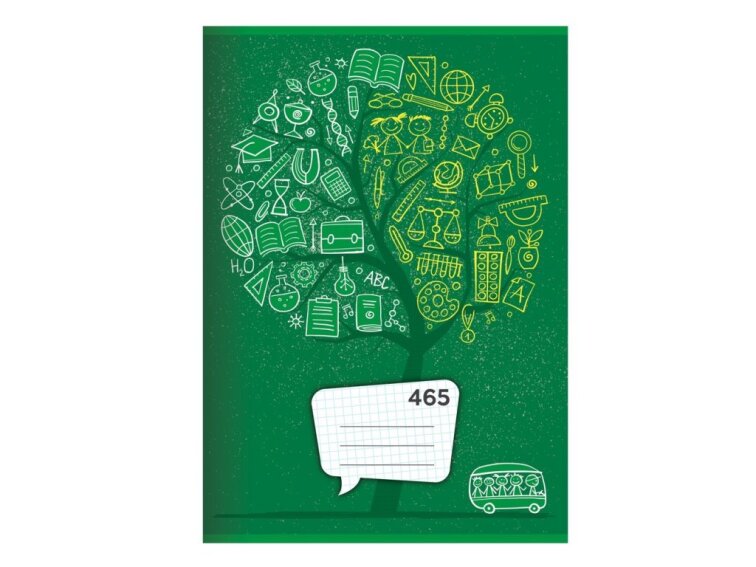 Školní sešit 465 - A4, čtverečkovaný, 60 listů