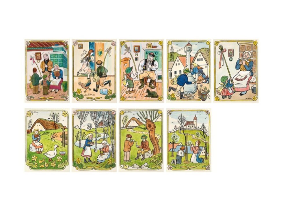 Pohlednice velikonoce Josef Lada