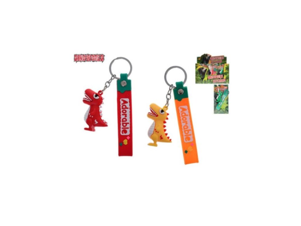 Dinoworld klíčenka dinosaurus 3barvy