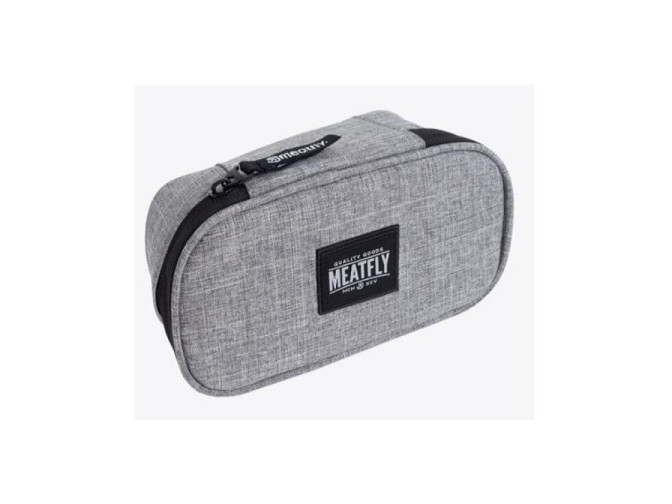 Pouzdro Meatfly XL Pencil Case, Grey Heather