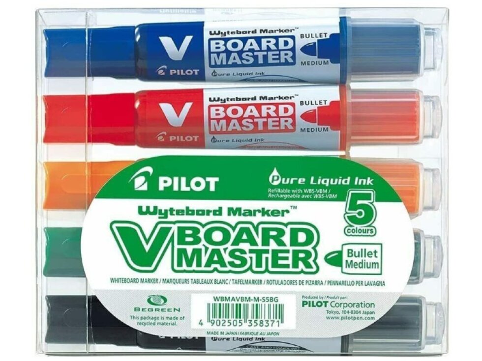 Popisovače na bílé tabule Pilot V-Board Master - 5 ks
