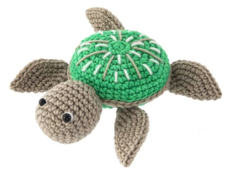 Háčkovaná želva, 14,5x4x16 cm
