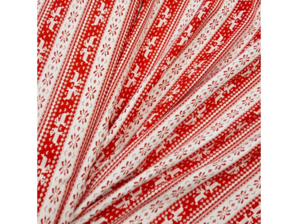 Teplákovina - Sever - 2 sobi, červená š. 180