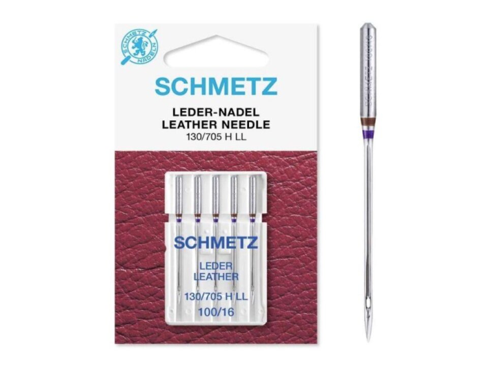 Jehly Schmetz strojové 705 H LEDER 100 pro šití kožených materiálů
