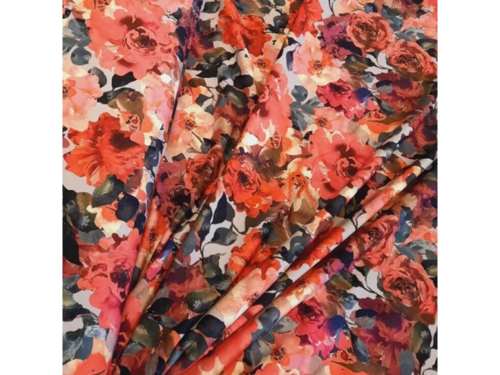 Teplákovina - Abstraktní růže 180š.