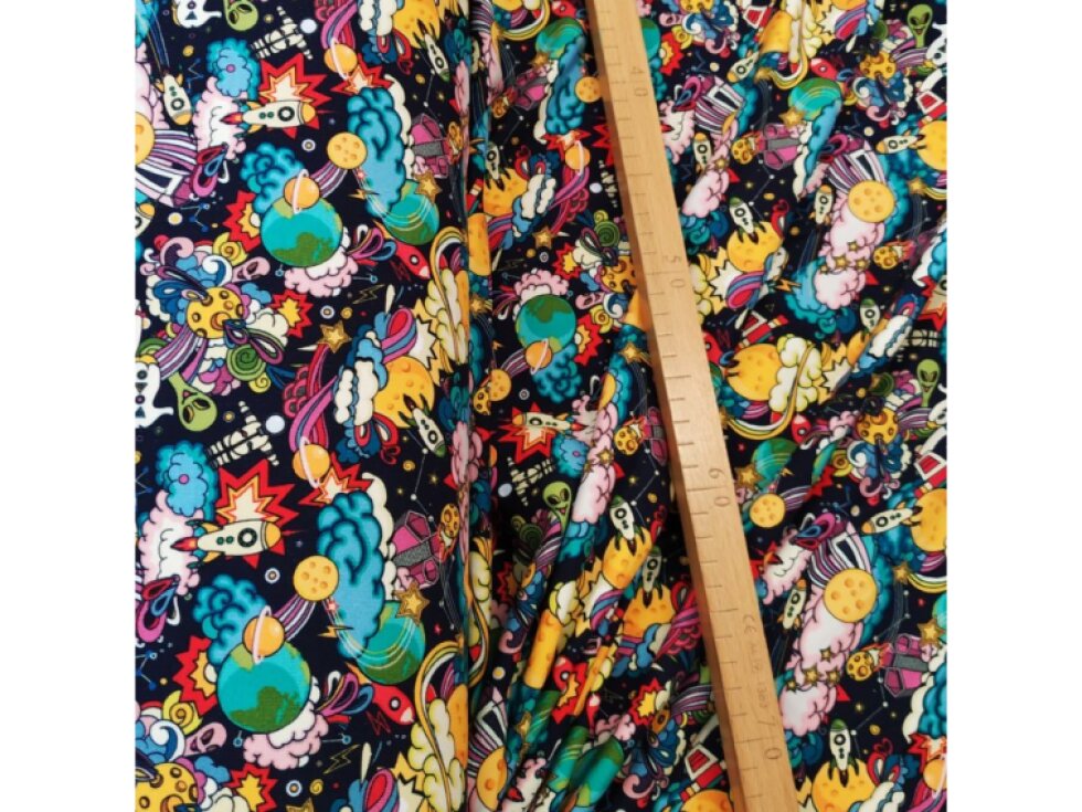 Teplákovina, počesaná - Kreslený vesmír