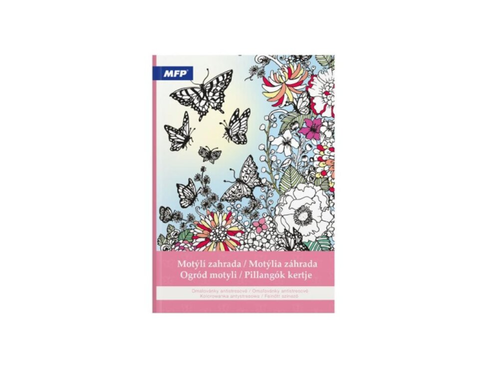 Omalovánky antistresové - Motýlí zahrada