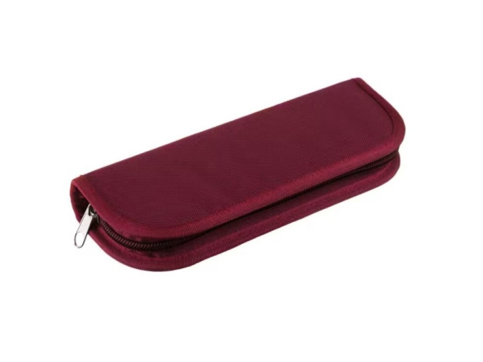 Pouzdro jednobarevné M - 8 gumiček vínová