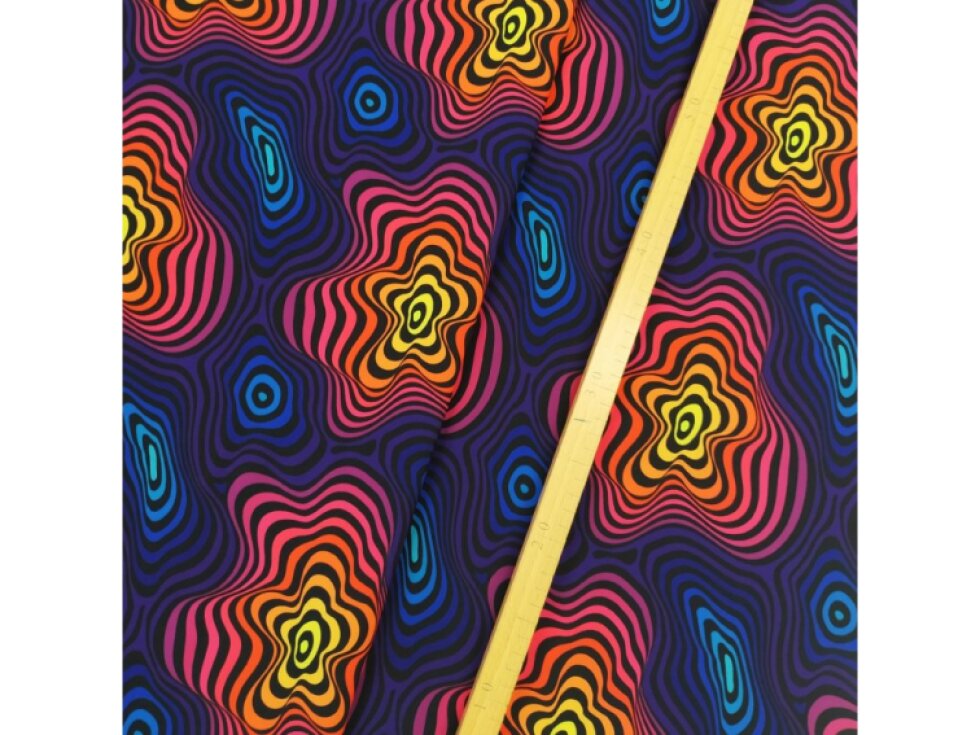 Zimní softshell 10/3 - Duhová abstrakce