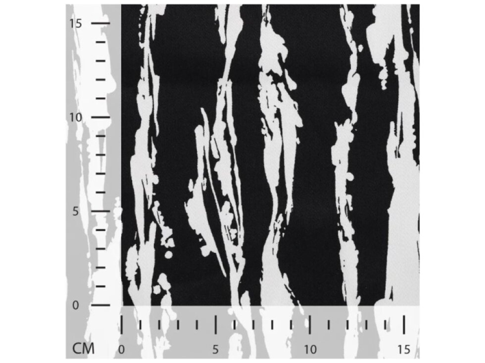 Saténový úplet - Pruh černo-bílý š.140