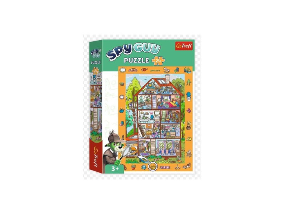 Trefl Puzzle Spy Guy - V domě 48x34cm 24 dílků