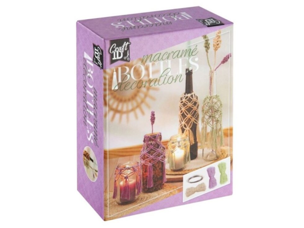 Macramé - dekorace na skleničky, lahve