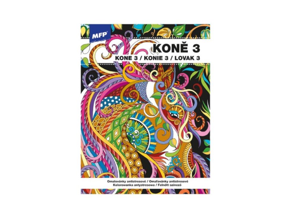 Omalovánky antistresové Koně 3