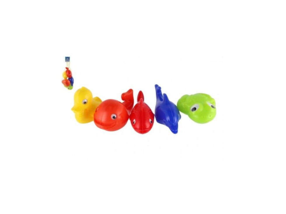 Plavací sada zvířátka do vany plast 5ks