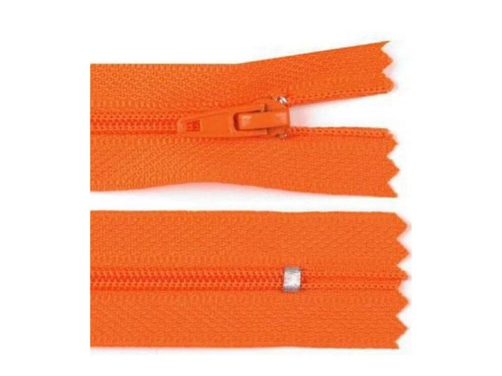 Spirálový zip 3 mm, pinlock - Oranžová