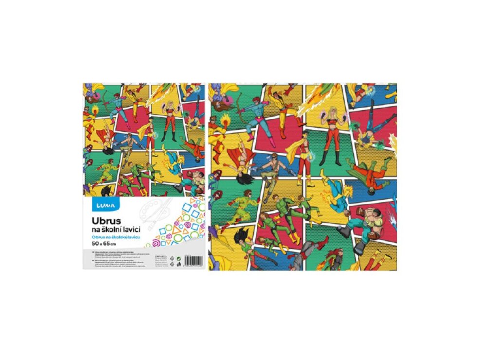 Ubrus na školní lavici SUPERHRDINOVÉ