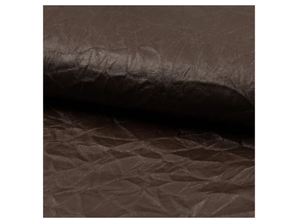 Imitace koženky mačkané - Hnědá