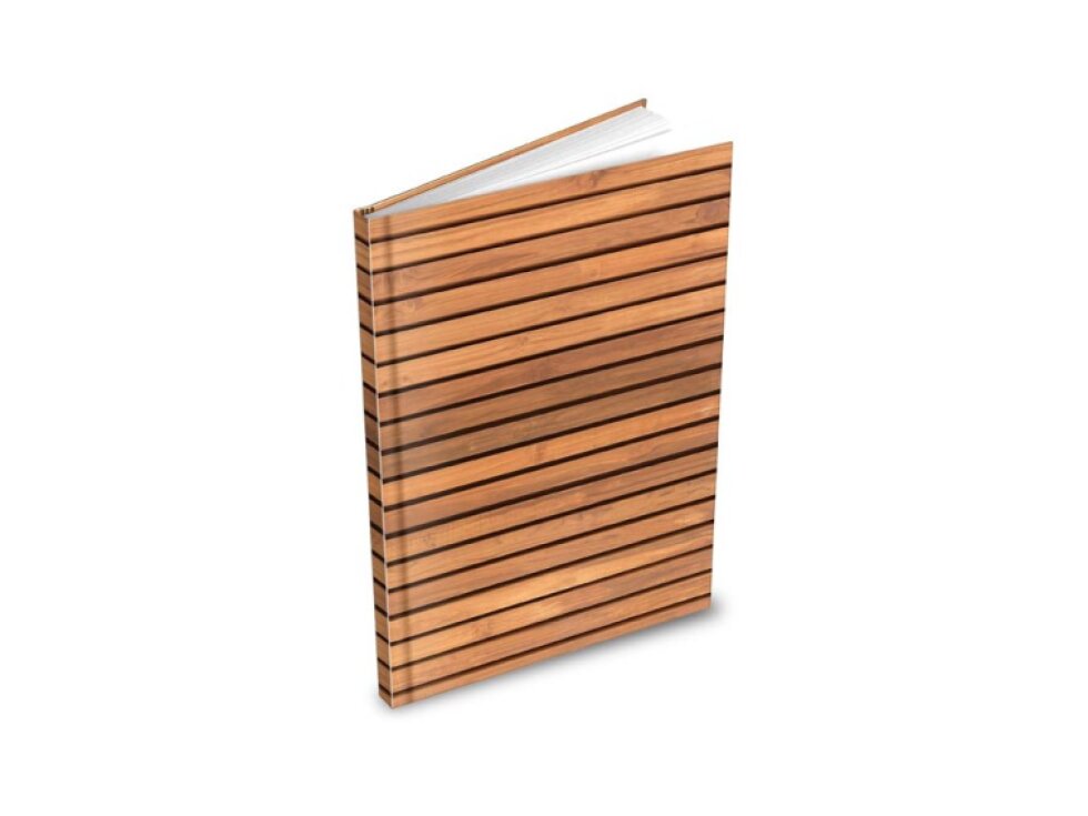 Záznamová kniha A5, 100l/čtvereček - Dřevo