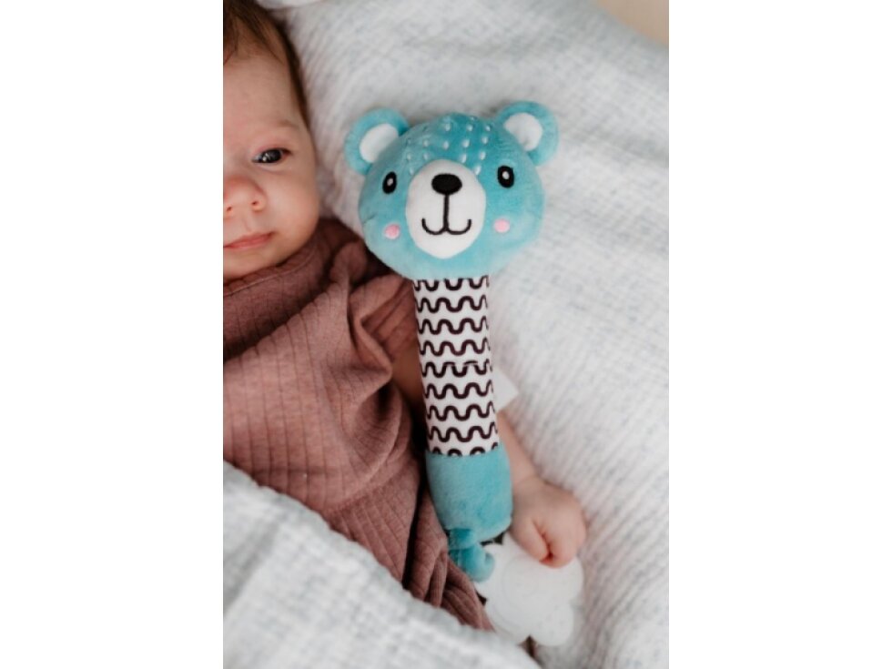 Medvídek babyted pískátko/kousátko medvěd plyš 0m+