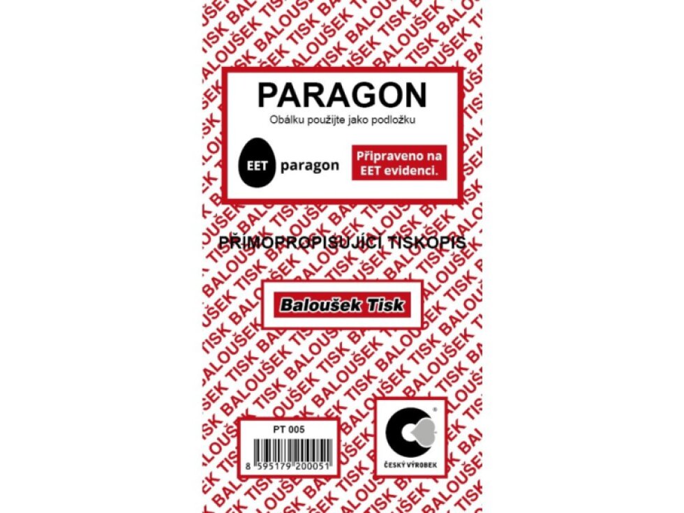 Paragon propisovací - PT 005