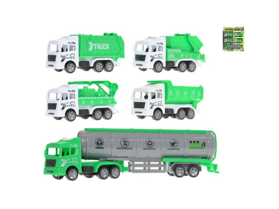 Vozidla úklidové služby 11-23,5cm zpětný chod 5ks