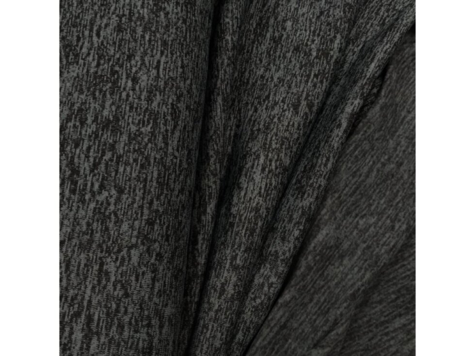 Počesaná svetrovina - Tmavě šedá melanž