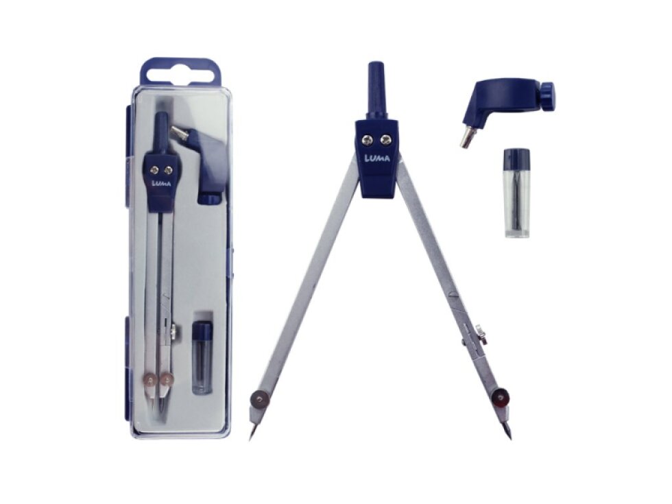 Kružítko kovové s kloubem v krabičce LUMA