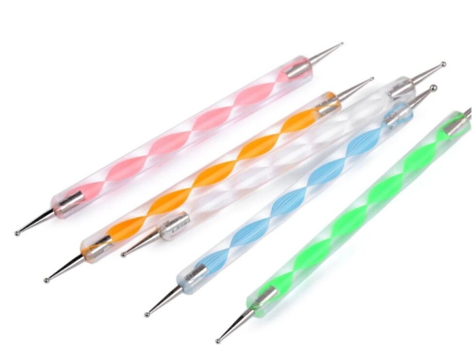Tečkovací, embosovací, modelovací pera sada 5 ks