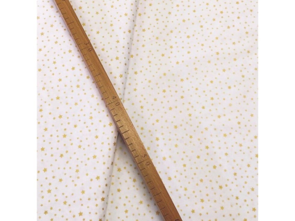 Vánoční plátno - Zlaté hvězdičky š 145