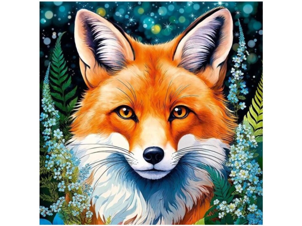 Puzzle Cherry Pazzi 1000d. Liška v květinách (Red Fox in Flowers)