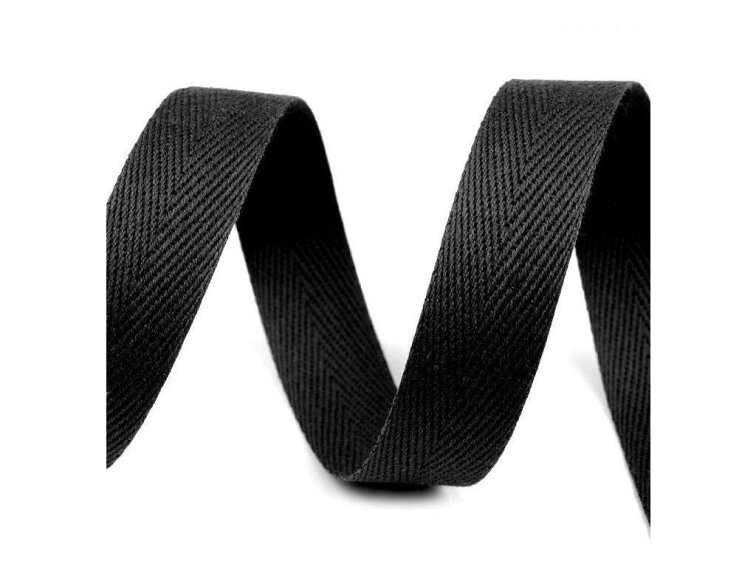 Keprovka - tkaloun 14mm - Černá