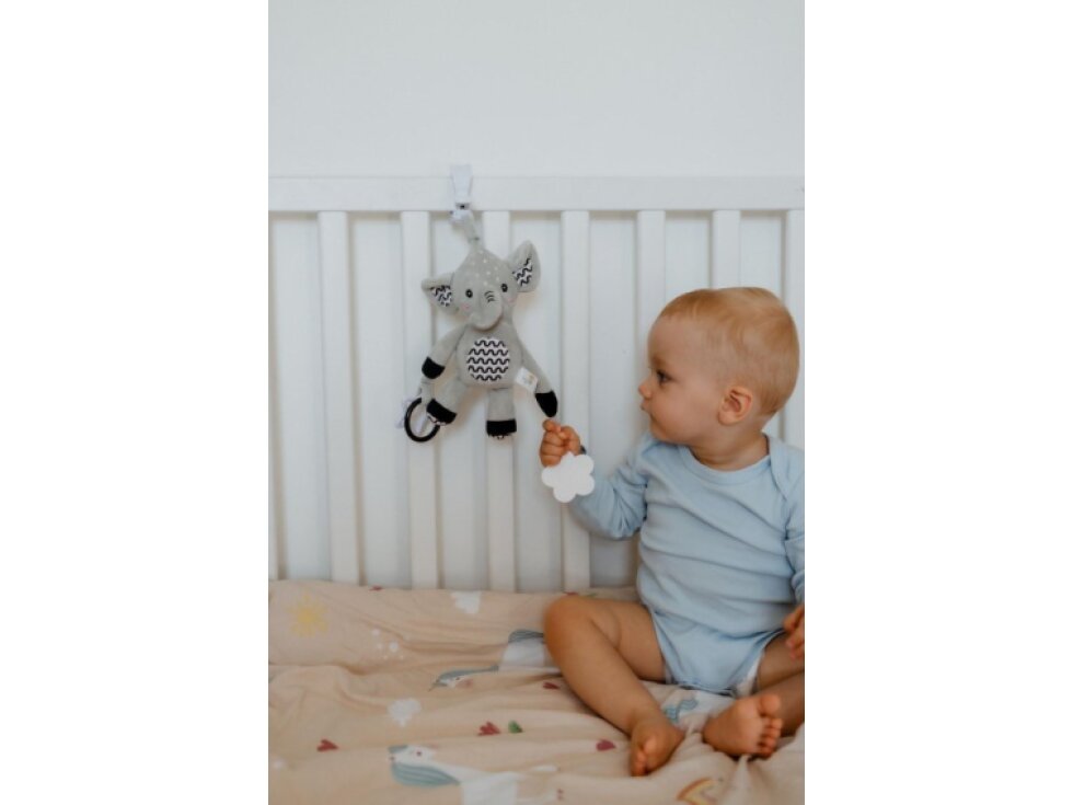 Slon babyted chrastítko plyš 30cm závěs na postýlku/kočárek 0m+