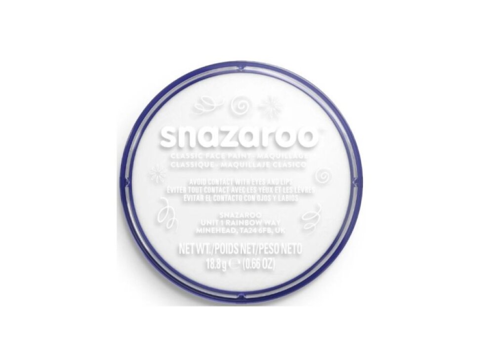 Snazaroo barva na obličej 18ml - bílá "White"
