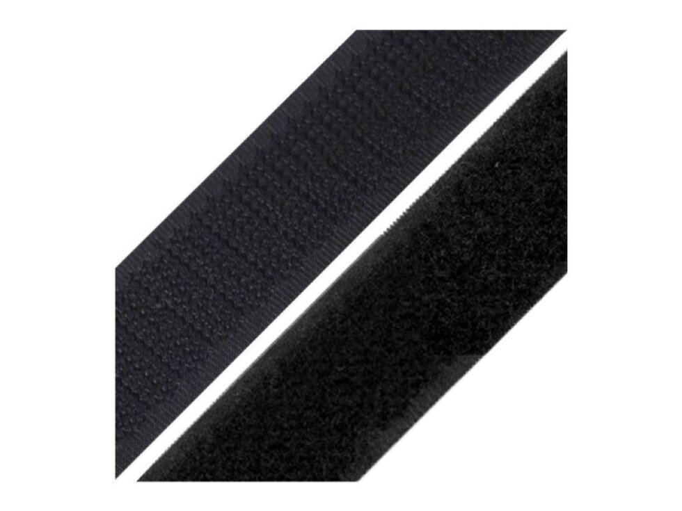 Suchý zip, 2 cm - černá